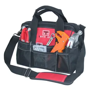 حقيبة أدوات كهربائية محمولة 12 بوصة, حقيبة أدوات كهربائية محمولة 12 بوصة حقيبة أداة إصلاح شبكة حقيبة للكهربائي حقيبة مصلحي