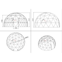 Dôme transparent en TPU PVC de 3,6 m, tente bulle imperméable quatre saisons, igloo de luxe pour jardin, événements en plein air, fêtes, camping, café