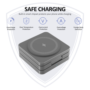 Station de charge sans fil pliable 3 en 1, chargeur de voyage portable, station de charge sans fil pliable 15W pour iPhone 16 15 - Product Image 5