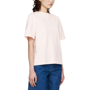 <span class=keywords><strong>T</strong></span>-shirts amples et décontractés pour femmes de haute qualité du fabricant, avec logo brodé personnalisé, <span class=keywords><strong>col</strong></span> rond, couleur unie - Product Image 5