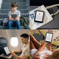 Étui de protection pour liseuse Kindle, fonction veille/réveil automatique, avec dragonne, pour Kindle Fire HD 8 (12e génération 2022) Android 8 pouces