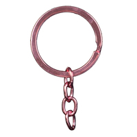 Porte-clés en plastique transparent en forme d'étoile dorée VOGRACE de haute qualité, accessoires de connexion, porte-clés en métal décoratifs promotionnels