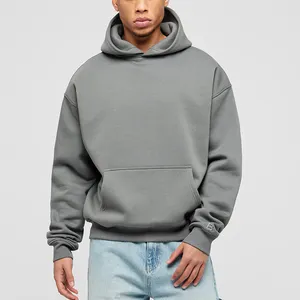 Streetwear Manufacturer Men OEM Customization Service Oversized Fit Embroidery Pullover Hoodie