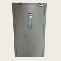 Porte coupe-feu anti-fumée sur mesure, simple/double battant, isolation fumigène pour couloir de bâtiment commercial