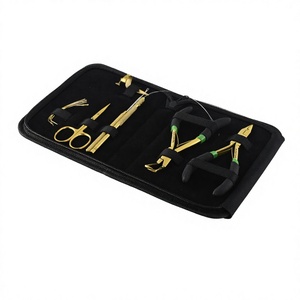 Kit de herramientas de gancho para tirar del pelo de acero inoxidable, alicates removedores de microperlas y mini tijera afilada alta personalizada para extensiones de cabello - Product Image 1