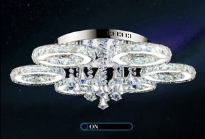 Zeal Lighting Luz de techo de cristal LED de lujo posmoderna personalizada Nuevo estilo para sala de estar Base de acero inoxidable - Product Image 4