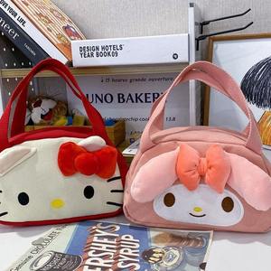 새로운 키티 캔버스 가방 만화 핸드백 2025 귀여운 멜로디 수납 가방 만화 캔버스 가방 제조업체 - Product Image 3