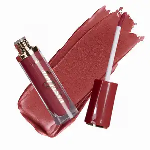 Cream Lip Stain Rose Gold Shimmer Makeup Waterproof Matte Liquid Lipstick Minis Brown Fast Dry Long Lasting Liquid Lipstick