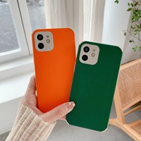 Étui en cuir coloré de luxe pour iPhone 12 13 14 15 16 17 18 Pro Max, accessoires de téléphone portable en TPU avec prix d'usine
