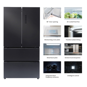 571L Haute Qualité Multi Air Flow R600a Porte Française Réfrigérateur Luxueux Plafonniers Réfrigérateur Avec Portes Françaises - Product Image 4