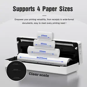 हॉट सेल 58 मिमी ए 4 प्रिंटर बिना थर्मल प्रिंटर मोबाइल पोर्टेबल मिनी प्रिंटर मोबाइल पोर्टेबल मिनी प्रिंटर
