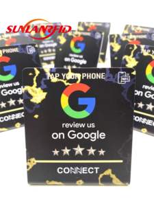 SUNLAN NFC Google Análise Stand Potencial Negócio com Display do Menu NFC Melhorado Ntag 213 Ntag216 Ntag 215 NFC Stand - Product Image 5