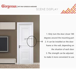 Thiết Bị Đóng Cửa Lò Xo Nhỏ Tự Động, Loại Phần Cứng, Cổng Mềm Gắn Trên Bề Mặt Nhôm, Đục Lỗ Tự Động - Product Image 6