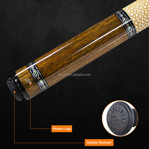JFLOWERS Pool Cue, Ebony Plain Face, Figured Bubinga/Zebrawood/Padauk Butt Options, Carbon Fiber or Maple Shaft Professional - Product Image 4