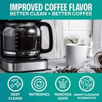 Comprimés détartrants pour machine à café, 34 paquets, comprimés de nettoyage pour machine à expresso, solution détartrante pour cafetière