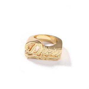 Nuovo Arrivo Anello Personalizzato in Lega di Zinco con <span class=keywords><strong>Nome</strong></span> per Donna e <span class=keywords><strong>Uomo</strong></span> - Product Image 2