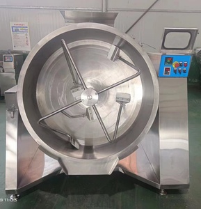 Wok en acier inoxydable à double enveloppe chauffé à la vapeur - Grande capacité, résistant à la corrosion, idéal pour la cuisson par lots dans la restauration - Product Image 2