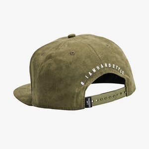 Casquettes Snapback en daim personnalisées avec logo brodé 3D, casquettes structurées à 6 panneaux - Product Image 2