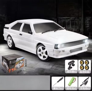 LDRC 1:28 Scale 4WD RC Drift Car With LED Lights and Precision Steering Ready to Run with Rechargeable Battery and 2.4GHz <strong>Remote</strong> - Product Image 1