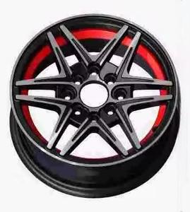 XingHui E25-24 <span class=keywords><strong>12</strong></span> jantes automatiques 4X100 jantes de voiture en alliage 12x5.0J jantes CB67.1 ET 20mm décalées avec Mb + ligne bleue - Product Image 2