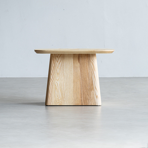 Mesa de Centro de Madera Maciza Estilo Wabi-Sabi con Acabado de Cera Blanca, Diseño Creativo para Muebles de Sala de Estar y Uso en Casas de Huéspedes - Product Image 6