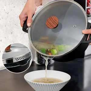 28Cm Klassieke Ondiepe Braadpan Gegoten Aluminium Braadpan Met Anti-Aanbaklaag Premium Kookgerei Soep En Voorraadpot