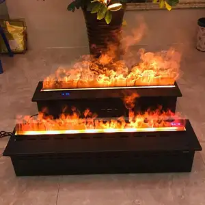 3D装飾蒸気リモコン炎インサート電気暖炉加湿器