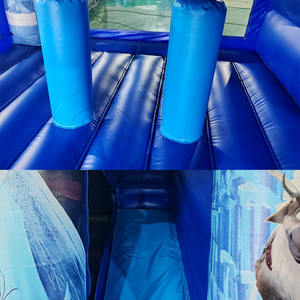 Castillo Inflable Azul Personalizado para Niños Pequeños, Casa de Brinco, Parque Infantil al Aire Libre, Castillo Inflable Combinado - Product Image 6