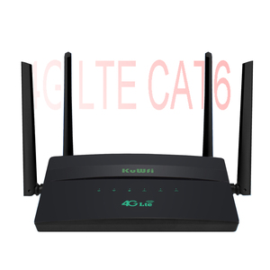 Kuwfi 4G LTE Cat6 Tốc Độ <span class=keywords><strong>Wifi</strong></span> <span class=keywords><strong>hotspot</strong></span> 32 thiết bị 12V DC cung cấp điện 1200Mbps băng tần kép nhà 4G <span class=keywords><strong>wifi</strong></span> router để sử dụng trong nhà - Product Image 1