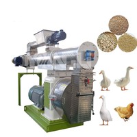 Nouvelle machine à granulés d'aliments pour animaux et volailles professionnelle 1-5TPH en acier inoxydable certifiée CE ISO