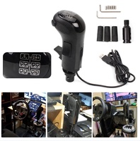 Pommeau de levier de vitesse de simulateur de vitesse haut bas USB pour Logitech G29 G923 G27 G25 Pommeau de levier de vitesse Jeux de camion