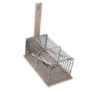Trampas para animales de madera ecológicas para exteriores, trampas cuadradas pequeñas para ratones humanos, conejos, pájaros, mosquitos, caja empaquetada de uso agrícola de alto costo - Product Image 2