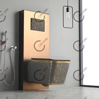 Siège de toilette à fermeture douce, pour salle de bains, plaqué or, conception populaire, livraison gratuite