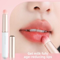 Pinceau à lèvres Nuoyou en fibre synthétique avec manche en plastique, petit applicateur de teinture, mini maquillage multifonctionnel, anticernes portable, rouge à lèvres Dongguan