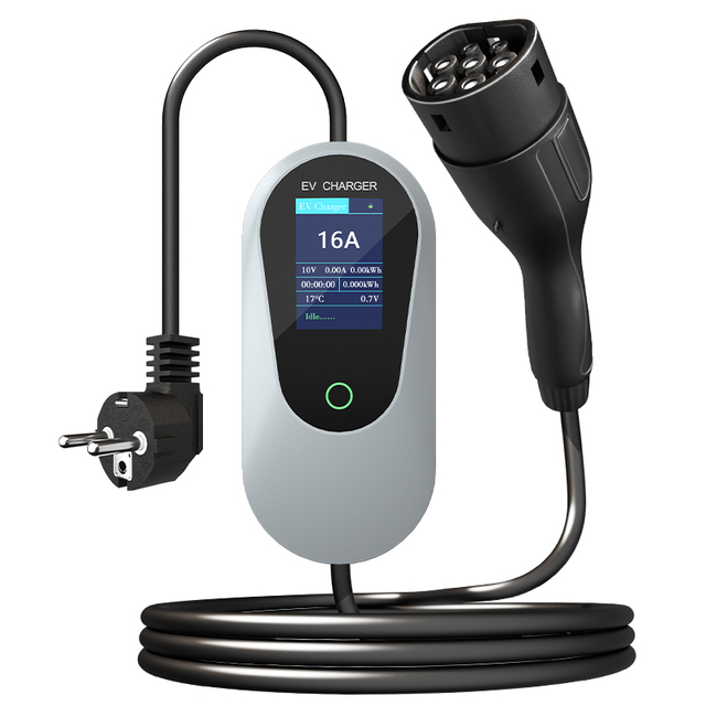 Hot Selling 7kW 32A Portable Charger (US/EU/GB/T) Mobile ACDC Home EVSE Model for BYD and Tesla Commercial EV Charging Solution