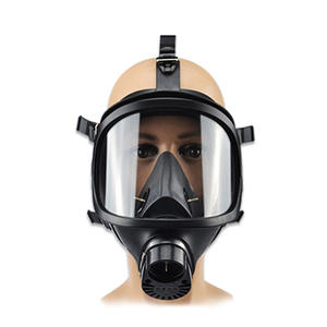 Masker Gas wajah penuh keamanan Canister tunggal, masker <span class=keywords><strong>Respirator</strong></span> dengan Filter untuk Gas uap penyembur debu - Product Image 1