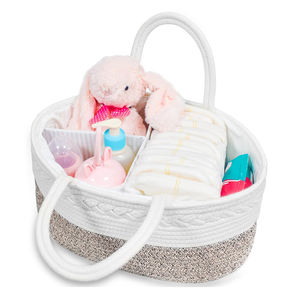 Keranjang penyimpanan tali katun lipat grosir keranjang kain fungsional untuk pakaian serba-serbi mainan anjing dengan harga kompetitif - Product Image 3