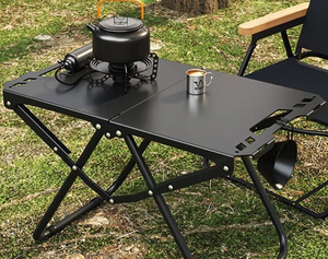 <span class=keywords><strong>Table</strong></span> de camping pliante tactique d'extérieur en acier au carbone, légère, portable, pour pique-nique, cuisine en plein air, mobilier d'extérieur - Product Image 6