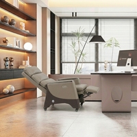 Chaise de bureau de direction de luxe avec massage, chaise de patron de luxe en cuir, chaise de bureau moderne de luxe avec fonction massage