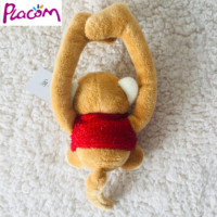 Singe en peluche magnétique en gros, singe à longues jambes avec veste rouge