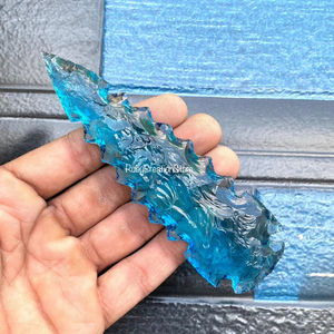 Puntas de Flecha de Cristal Azul Acabadas a Mano, Cristales Oceánicos, Decoración con Piedras Preciosas, Colección Espiritual, Excelente Precio - Product Image 1