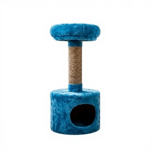 Casa para Gatos Fiona Azure Nest con Comodidad Suprema, Piel Sintética Ecológica y Cartón Resistente - Product Image 1