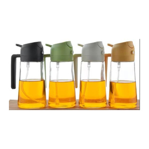 Botella Dispensadora de Aceite de Oliva de 16 oz para Cocina - Dispensador y Rociador de Aceite 2 en 1 para Cocinar, Freír al Aire y Ensaladas - Product Image 1