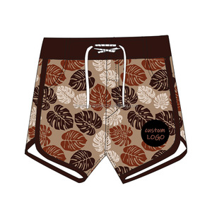 กางเกงว่ายน้ำสำหรับเด็กผู้ชายกางเกงขาสั้นเอวสูงพิมพ์ลายฮาวายสำหรับเด็กวัยหัดเดิน - Product Image 4