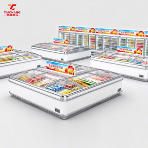 Refrigerador Comercial, Exhibidor de Refrigeración para Supermercados, <span class=keywords><strong>Congelador</strong></span> Abierto Tipo Isla, <span class=keywords><strong>Vitrina</strong></span> <span class=keywords><strong>Horizontal</strong></span>, <span class=keywords><strong>Congelador</strong></span> Profundo - Product Image 1