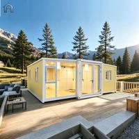 Casa Contenedor Expandible Moderna de 40 pies, 3 Dormitorios, Casa Modular Prefabricada de Lujo, Casa Pequeña Plegable para Vivienda, en Venta
