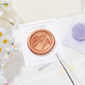 Etiquetas Adhesivas Personalizadas con Cera de Sellado Trasera 3M, Etiquetas de Sellado de Sobres en Relieve, Varios Colores, para Bodas - Product Image 2