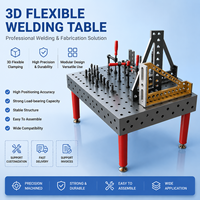 Table de soudage 3D flexible nitrurée en usine, plateforme de soudage modulaire en fonte pour la fabrication de structures en acier