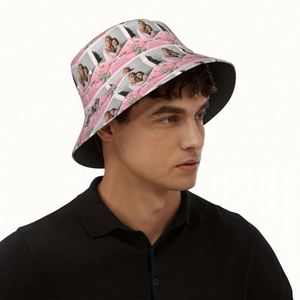 Casquette d'été en polyester léger personnalisable chapeau de seau imprimé floral personnalisé pour maman cadeau de fête des mères parfait pour - Product Image 2