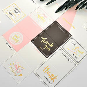 <span class=keywords><strong>Tarjeta</strong></span> postal personalizable con sobre <span class=keywords><strong>Tarjeta</strong></span> de felicitación Impresión en papel 'Gracias' para bodas o promociones Suministros para fiestas - Product Image 5